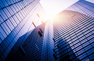 Glass building