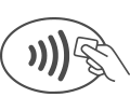 Contactless symbol.